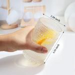 Lumkit Vintage Hobnail Drinking Glasses Set of 6