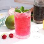 Lumkit Vintage Hobnail Drinking Glasses Set of 6