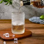 Vintage Hobnail Glass Set with Cleaning Brush, 6pcs