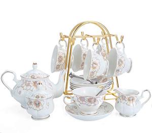 22-Piece Porcelain Tea Set for 6