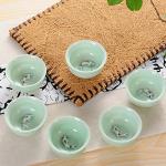 CoreLife Kung Fu Porcelain Tea Set with Cups