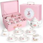 Girls’ Porcelain Tea Party Set with Carry Case