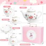 Girls’ Porcelain Tea Party Set with Carry Case