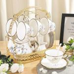 22-Piece Gold Tulip Tea and Coffee Set