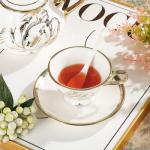 22-Piece Gold Tulip Tea and Coffee Set