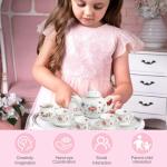 Girls’ Porcelain Tea Party Set with Carry Case
