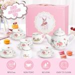 Girls’ Porcelain Tea Party Set with Carry Case