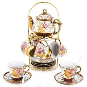 20-Piece European Ceramic Tea and Coffee Set