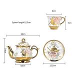 20-Piece European Ceramic Tea and Coffee Set
