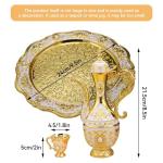 Turkish Tea Set with 6 Cups and Tray