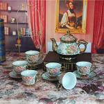 20-Piece European Ceramic Tea and Coffee Set