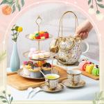21-Piece European Floral Tea Party Set