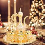 Turkish Tea Set with 6 Cups and Tray