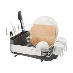 Compact Space-Saving Dish Rack with Drain Board