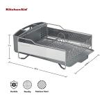 KitchenAid Large Rust Resistant Dish Rack, Light Grey