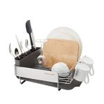 Compact Space-Saving Dish Rack with Drain Board