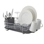 Low Profile Carbon Steel Dishrack in Charcoal Gray