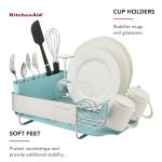 KitchenAid Compact Rust Resistant Dish Rack with Caddy