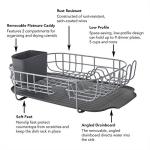 Low Profile Carbon Steel Dishrack in Charcoal Gray