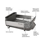 Compact Space-Saving Dish Rack with Drain Board
