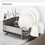 KitchenAid Compact Rust Resistant Dish Rack, Black