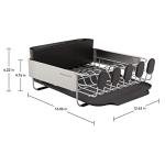 KitchenAid Compact Rust Resistant Dish Rack, Black