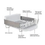 Compact Rust Resistant Expandable Dish Rack, Gray
