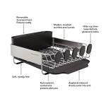 KitchenAid Compact Rust Resistant Dish Rack, Black