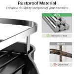 Expandable Stainless Steel Dish Drying Rack Set