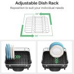 Expandable Stainless Steel Dish Drying Rack Set