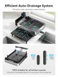 Large Expandable Dish Drying Rack in Black