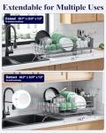 Kitsure Expandable Dish Drying Rack with Holders