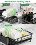 Stainless Steel Dish Drying Rack with Drainboard
