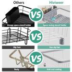 Hiviweer Space-Saving Dish Drying Rack with Drainboard