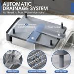 Stainless Steel Dish Drying Rack with Drain Board