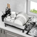 Ewaiira Stainless Steel Dish Drying Rack and Organizer