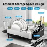 Ewaiira Stainless Steel Dish Drying Rack and Organizer
