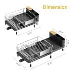 Expandable Stainless Steel Dish Drying Rack Set