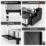 Ewaiira Stainless Steel Dish Drying Rack and Organizer