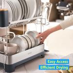 SUNLY Extra Large 2-Tier Dish Drying Rack