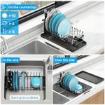 Expandable Sink Dish Drying Rack with Tray