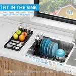 Expandable Sink Dish Drying Rack with Tray