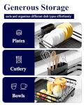 Kitsure Multi-Functional Dish Drying Rack - Black