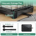 Large 2-Tier Kitchen Dish Drying Rack with Utensil Holder