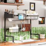 Expandable Stainless Steel Over Sink Dish Rack