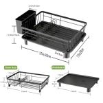Stainless Steel Dish Drainer Rack with Tray