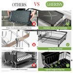 Stainless Steel Dish Drainer Rack with Tray