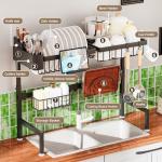 Expandable Stainless Steel Over Sink Dish Rack