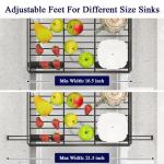 COHOSEGE Expandable Dish Drying Rack with Cutlery Holder