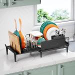 Expandable Dish Drying Rack with Drainboard